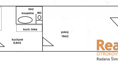 nájem 1+kk Otrokovice