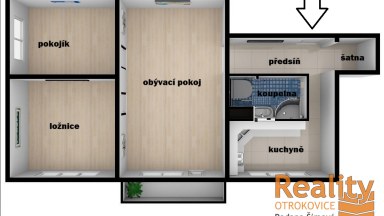 nájem 3+1 Otrokovice